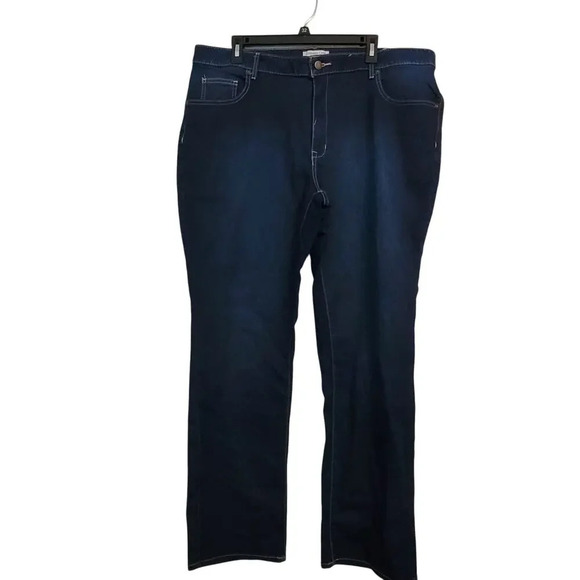 Coldwater Creek Womens Straight Jeans Size 18 Blue Natural Fit Denim Cotton NEW - Picture 1 of 9